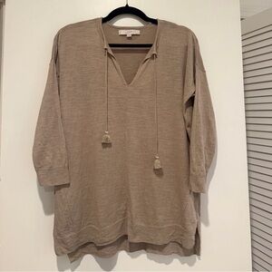LOFT Soft Women's Beige Tunic Top